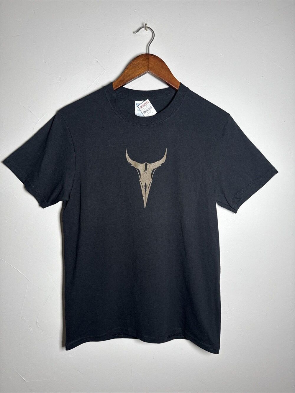 Moss Bros Black Camo Longhorn Tee Style KDS-1619 Boys Size Large NWT